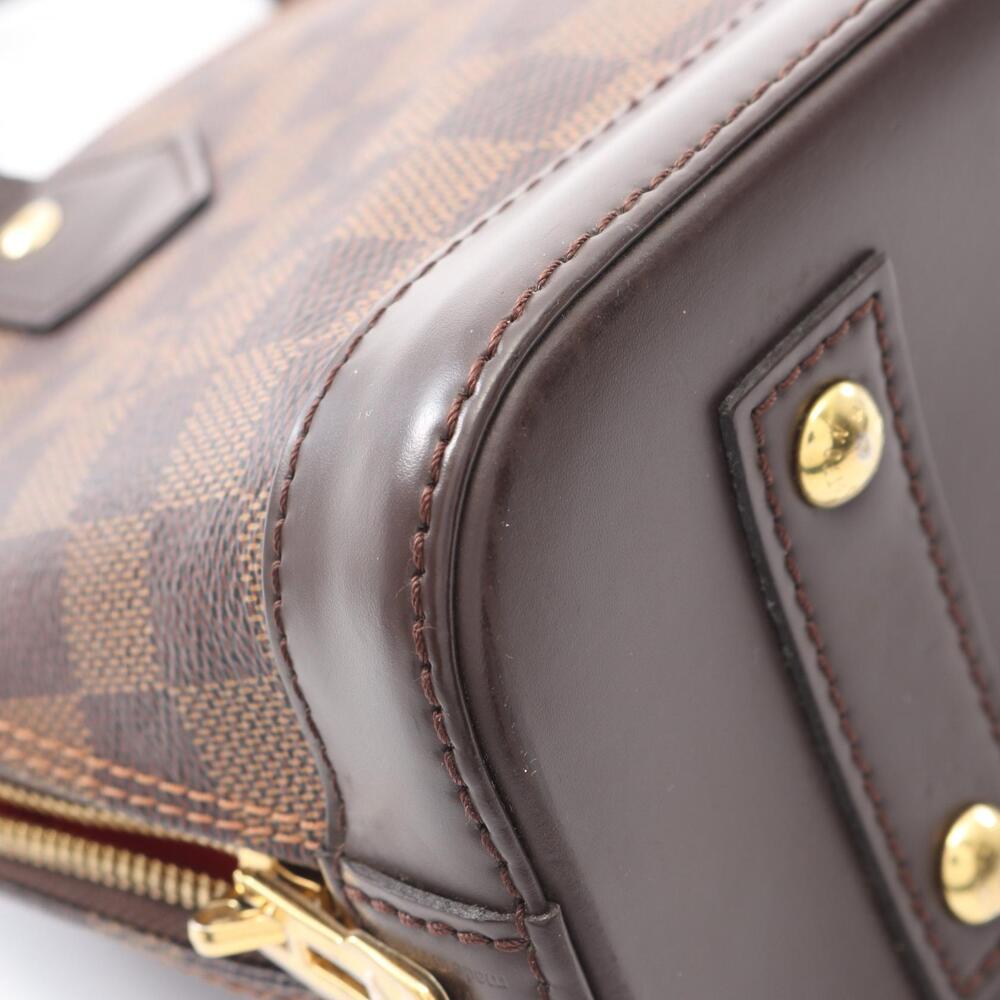 Louis Vuitton Alma Brown Handbag Leather Damier - Picture 5 of 8